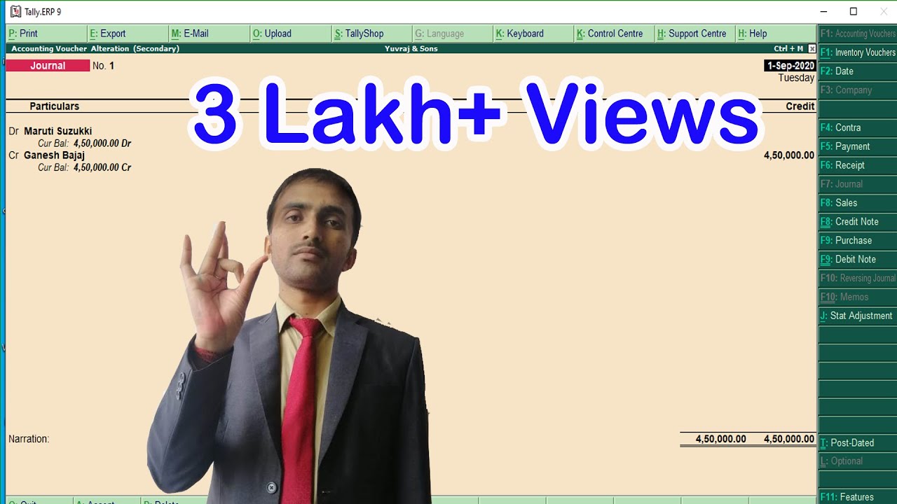 Purchase and sales account entry in tally erp-9