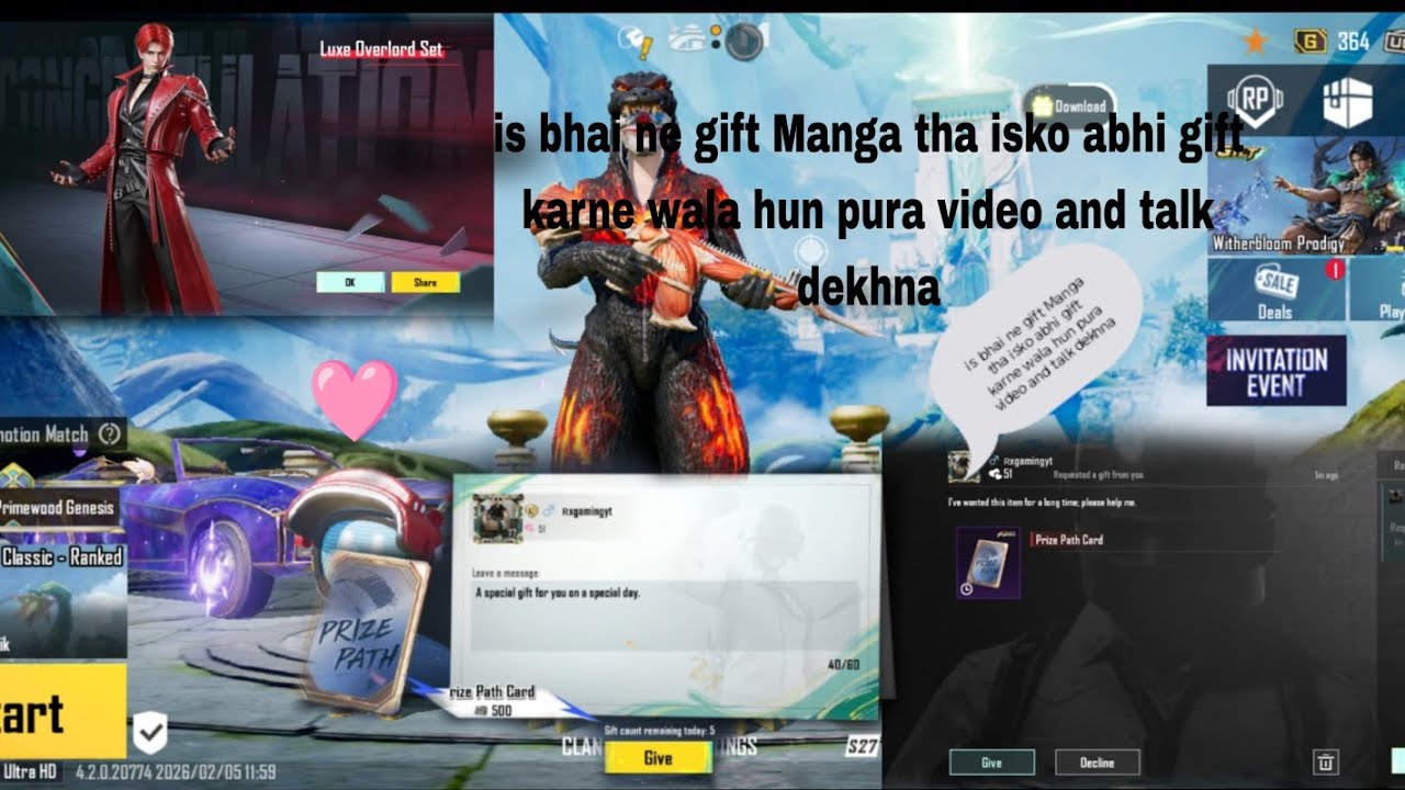 is bhai ne gift Manga tha isko abhi gift karne wala hun pura video and talk dekhn @LoLzZzGaming 🥰🥰🥰🥰