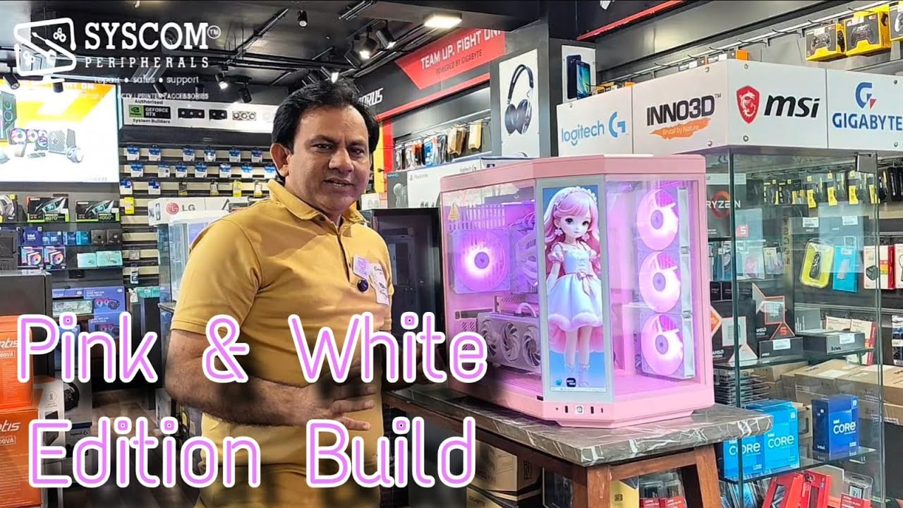 WHITE & PINK GAMING PC BUILD FOR GAMER GIRLS
