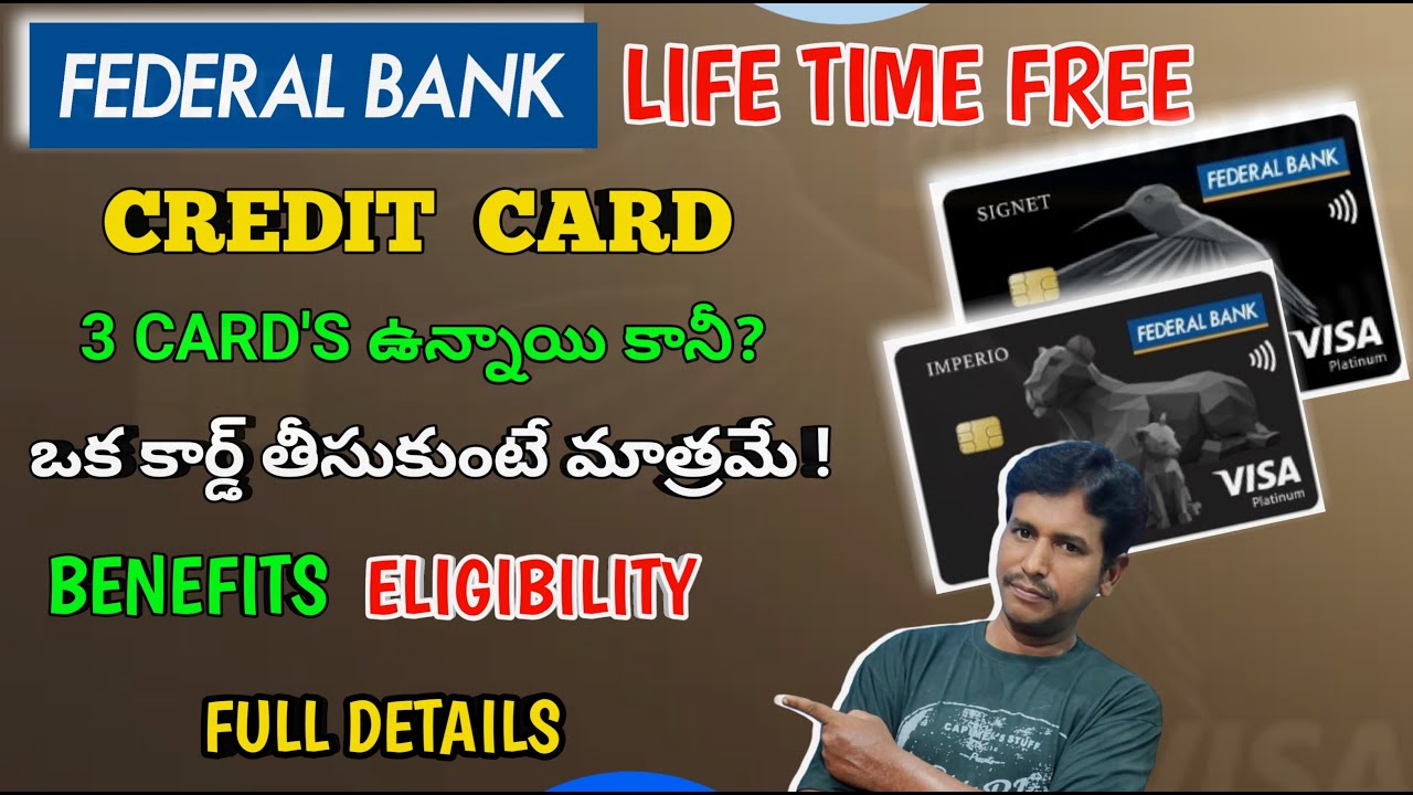 FEDERAL BANK Life Time free Best Credit Card|federal bank celesta card benefits| #federalbankpo