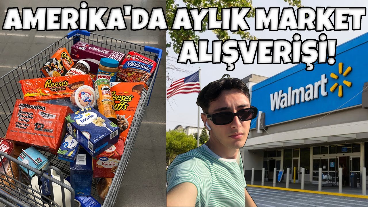 AMERİKA MARKET ALIŞVERİŞİ 2023! Walmart Market Fiyatları, Work and Travel 2022, Amerika Vlog, Yaşam
