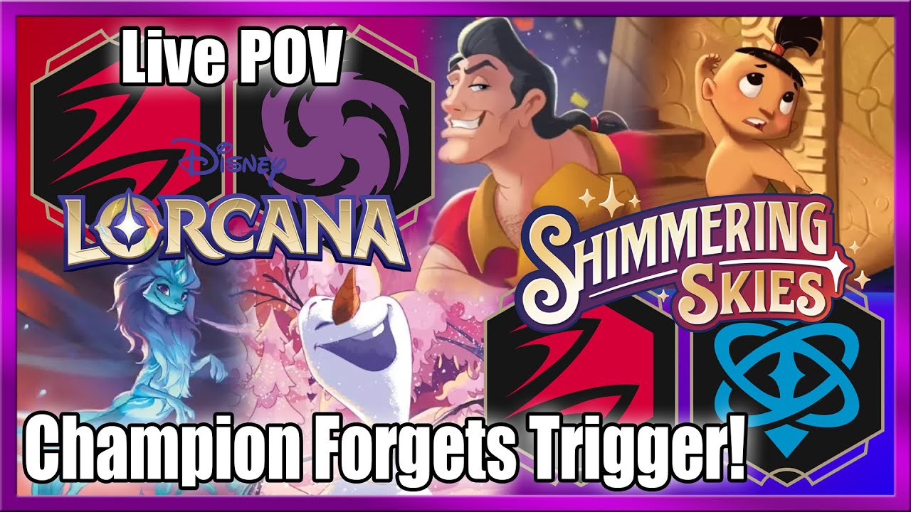 A COSTLY Mistake? Or Will It Be Enough? Ruby Amethyst vs Ruby Sapphire Lorcana League Live Gameplay
