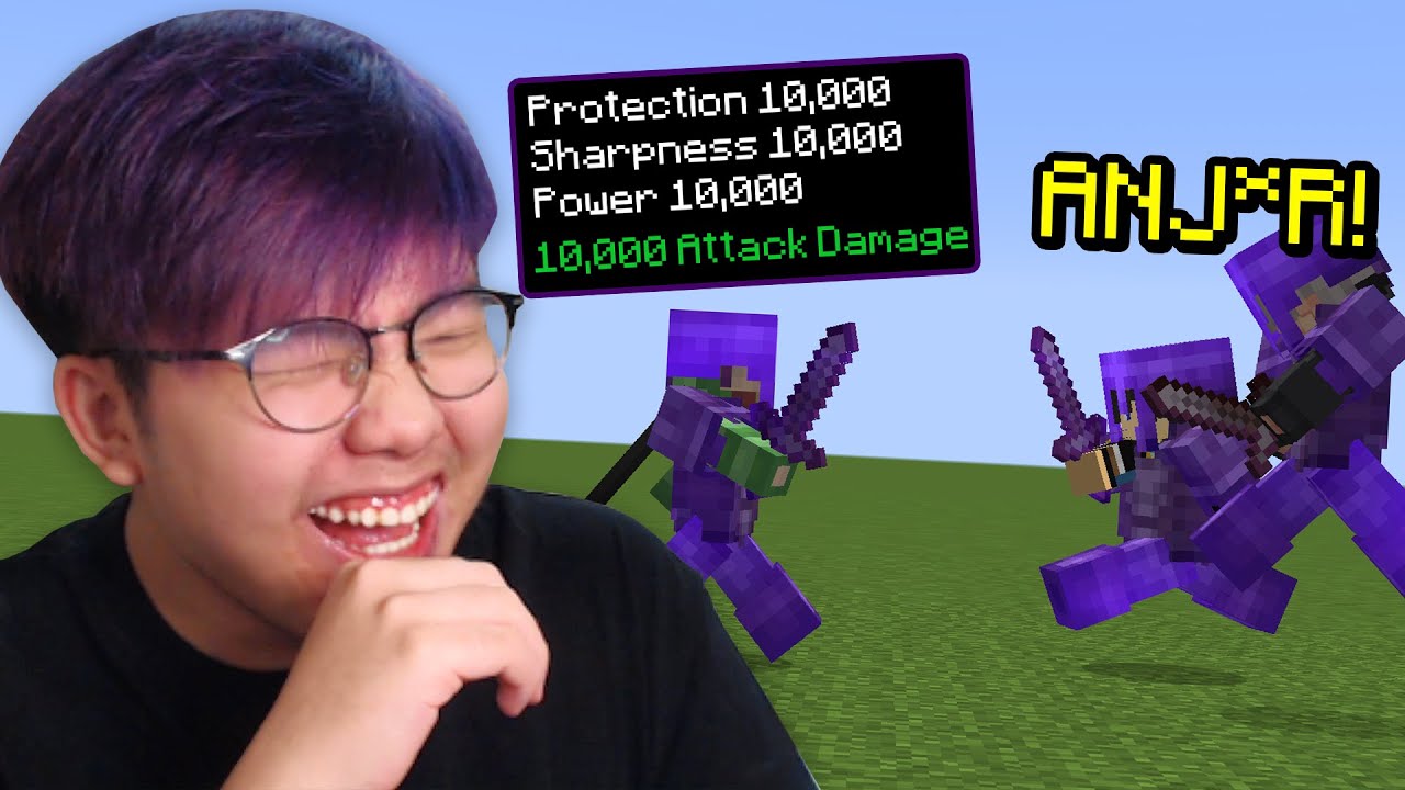Gw PRANK Youtuber Minecraft Dengan Enchant 10,000 ...