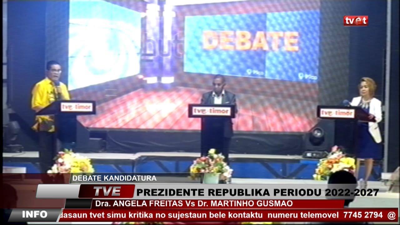 Debate Kandidatu Prezidente Republika , Angela Freitas VS Martinho Gusmao II Play Back