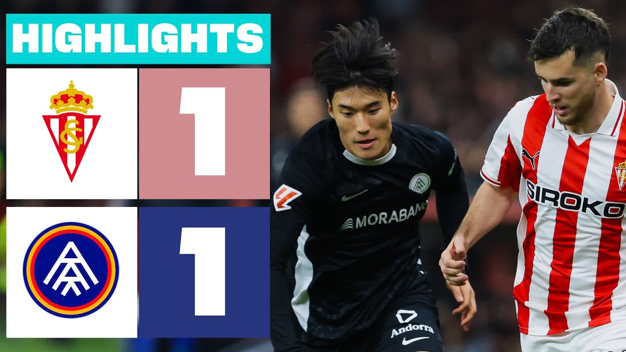 REAL SPORTING 1 - 1 FC ANDORRA | RESUMEN LALIGA HYPERMOTION