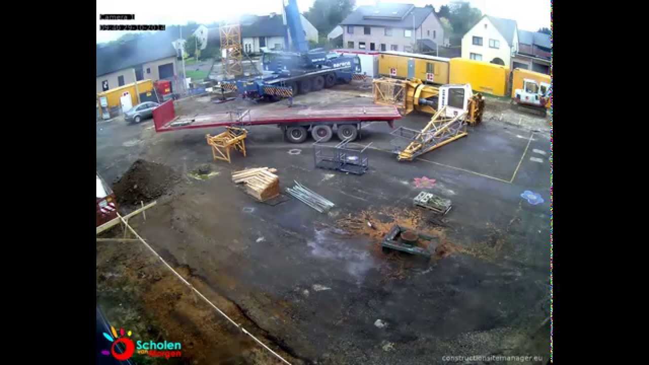 Opbouw kraan Houthalen-Helchteren