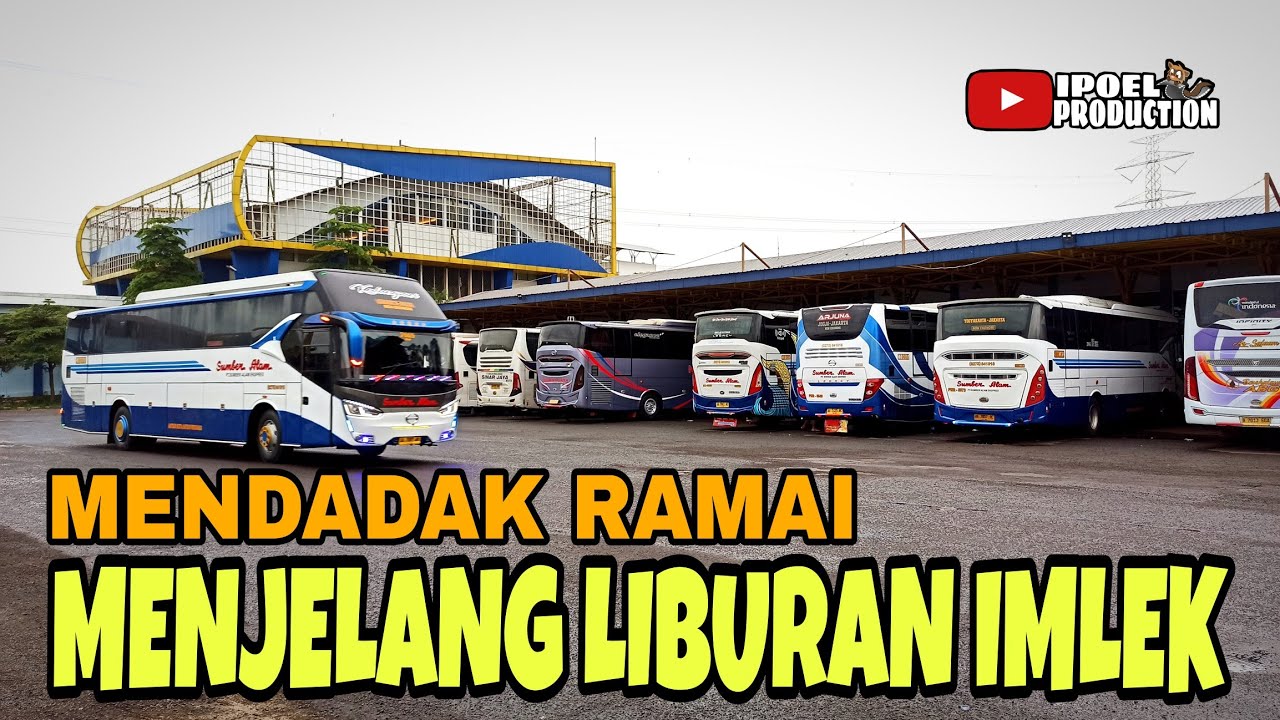 MENDADAK RAMAI MENJELANG LIBURAN IMLEK ‼️7 Bus Sumber Alam Berangkat Dari Terminal Jatijajar Depok