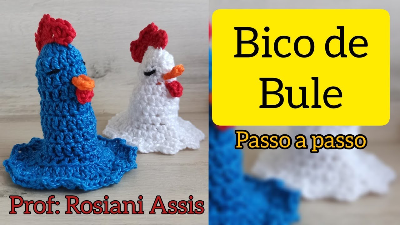 Galinha de crochê para Bico de Bule