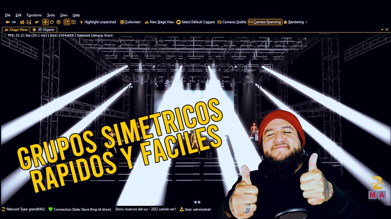 grandMA2: Grupos simétricos rápidos y fáciles.