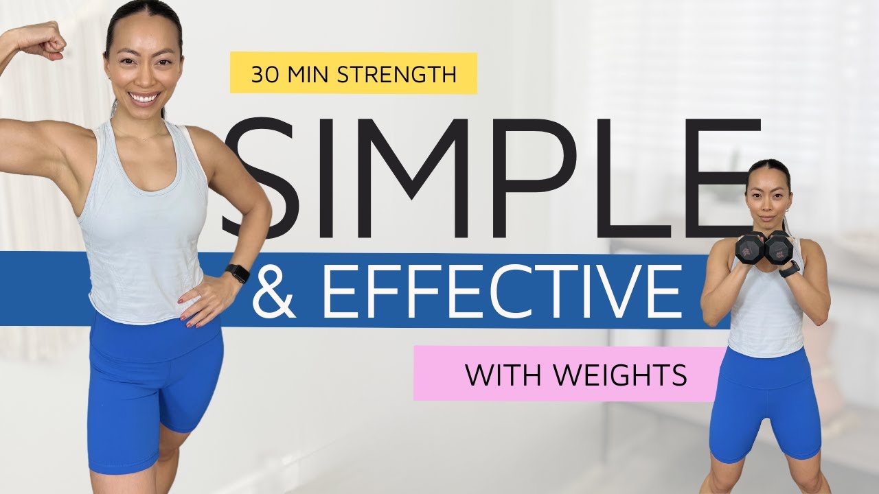 30 Min Beginner Friendly Toning Workout for UPPER BODY With Weights