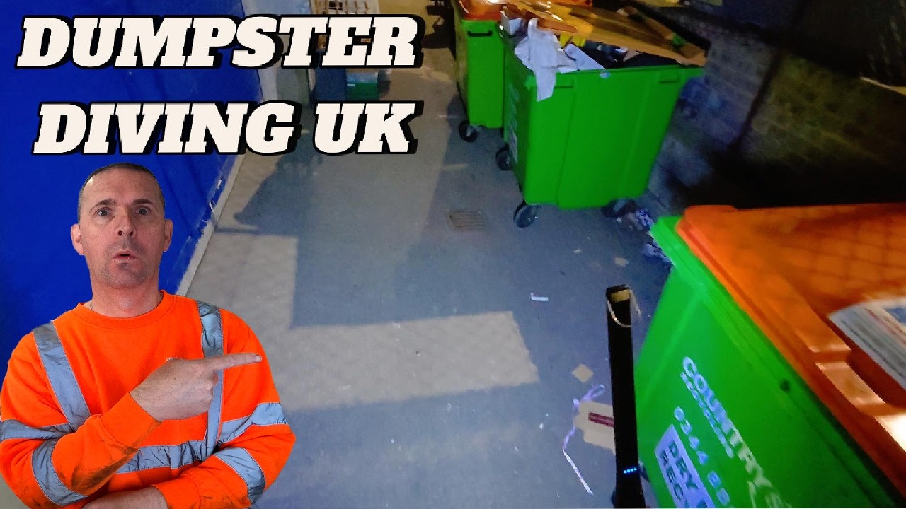 Поиск полезных вещей в мусорных контейнерах в Великобритании - полные контейнеры, невероятные ски...