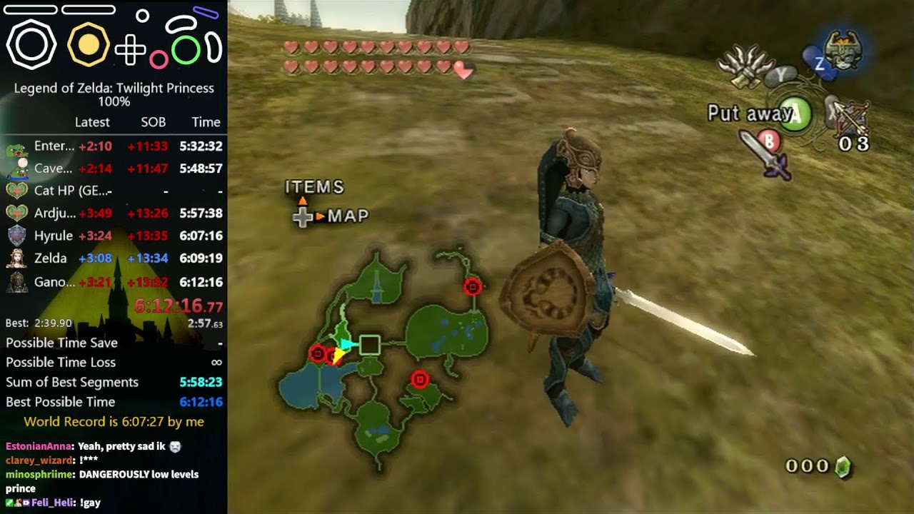 Twilight Princess 100% speedrun