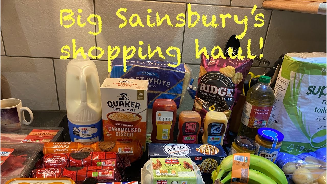 Big Sainsbury’s shopping haul || Family grocery haul || Plus our mini kitchen makeover reveal!!