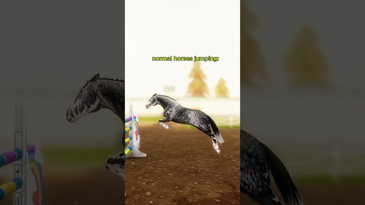 these horses have the best jumping animation 👀 #sso #ssoedit #starstable