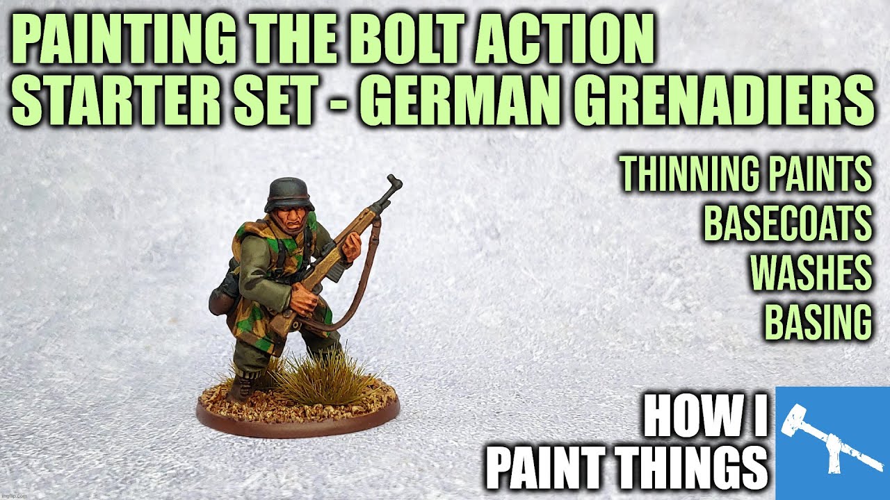 Just the Basics: Painting Your First WWII German Grenadiers [How I Paint Things]