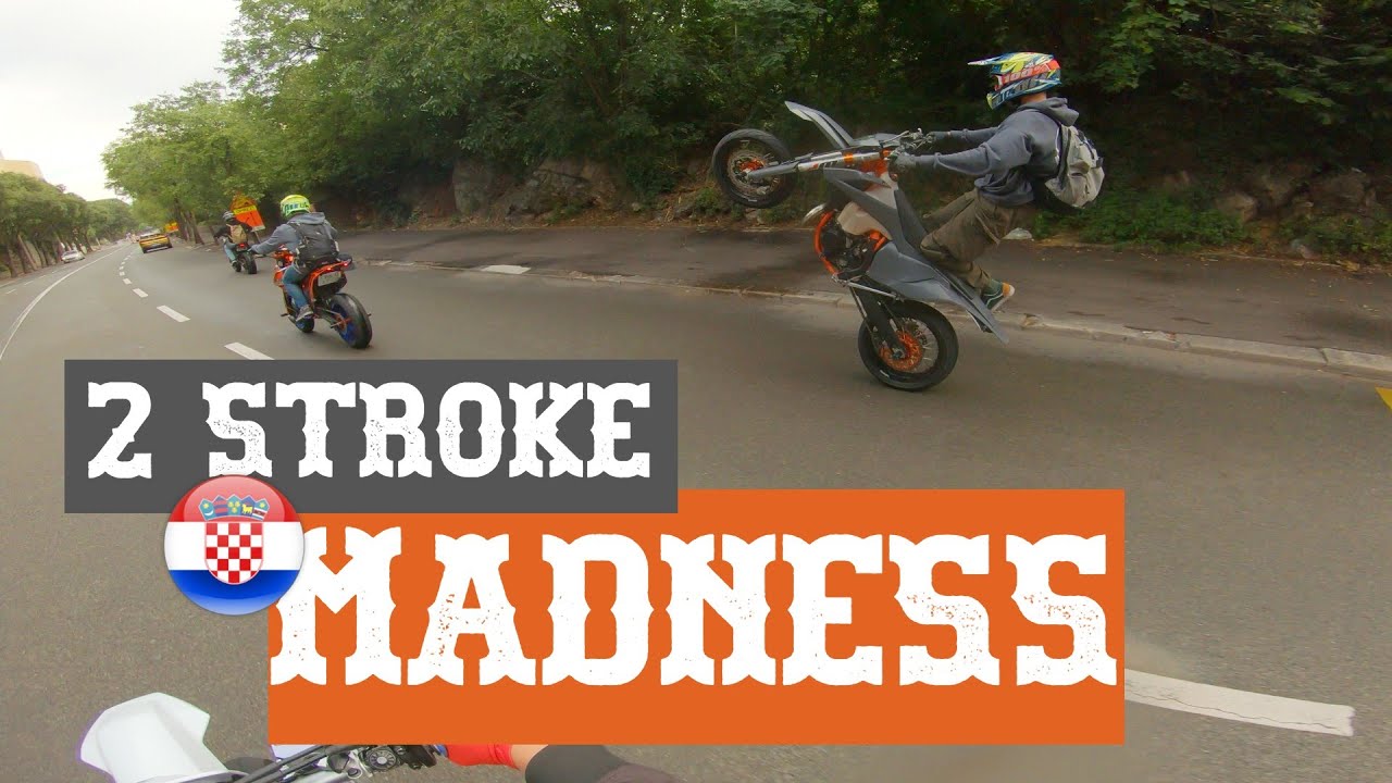 Chasing crazy 2 Strokes on Croatian mountain roads [RAW]