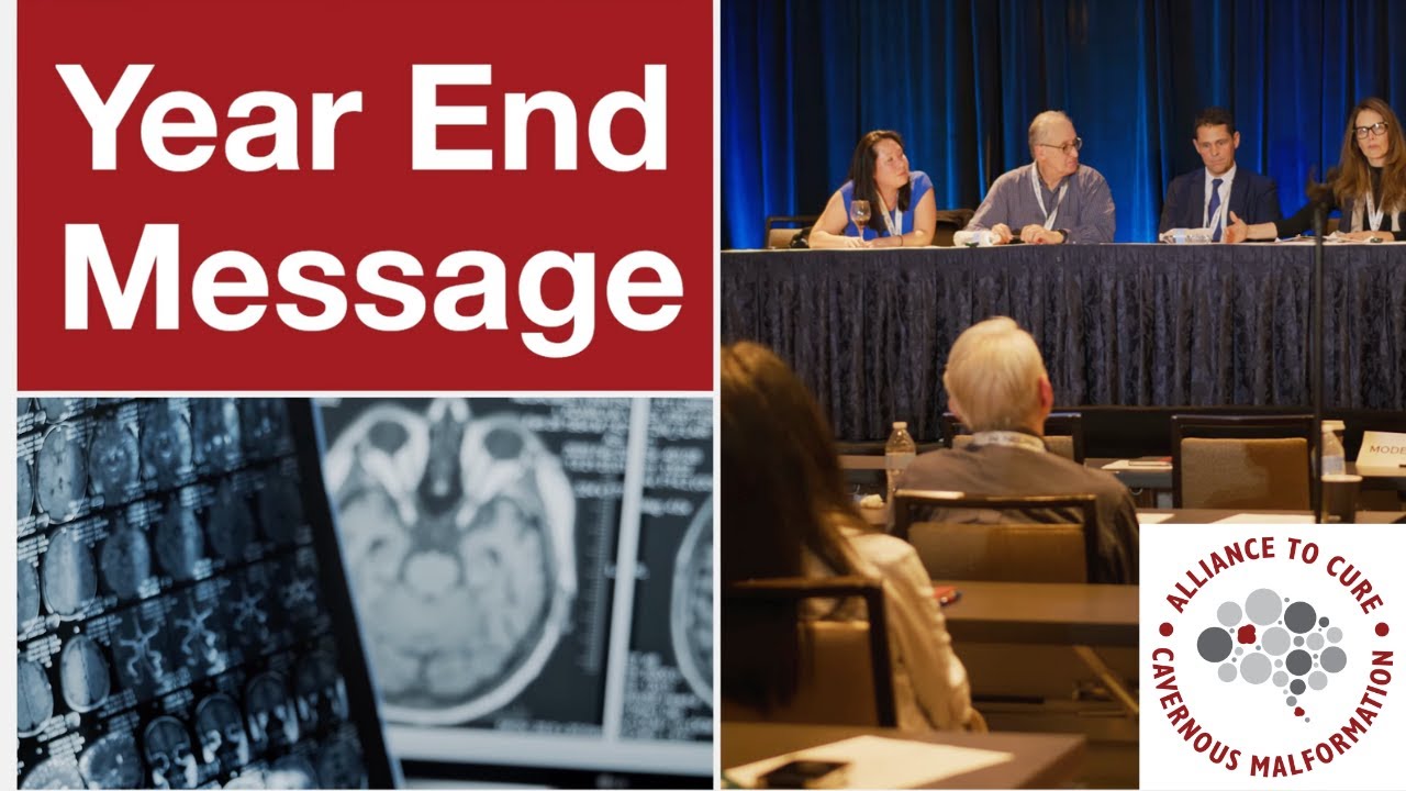Alliance to Cure Cavernous Malformation Year End Message from Connie Lee