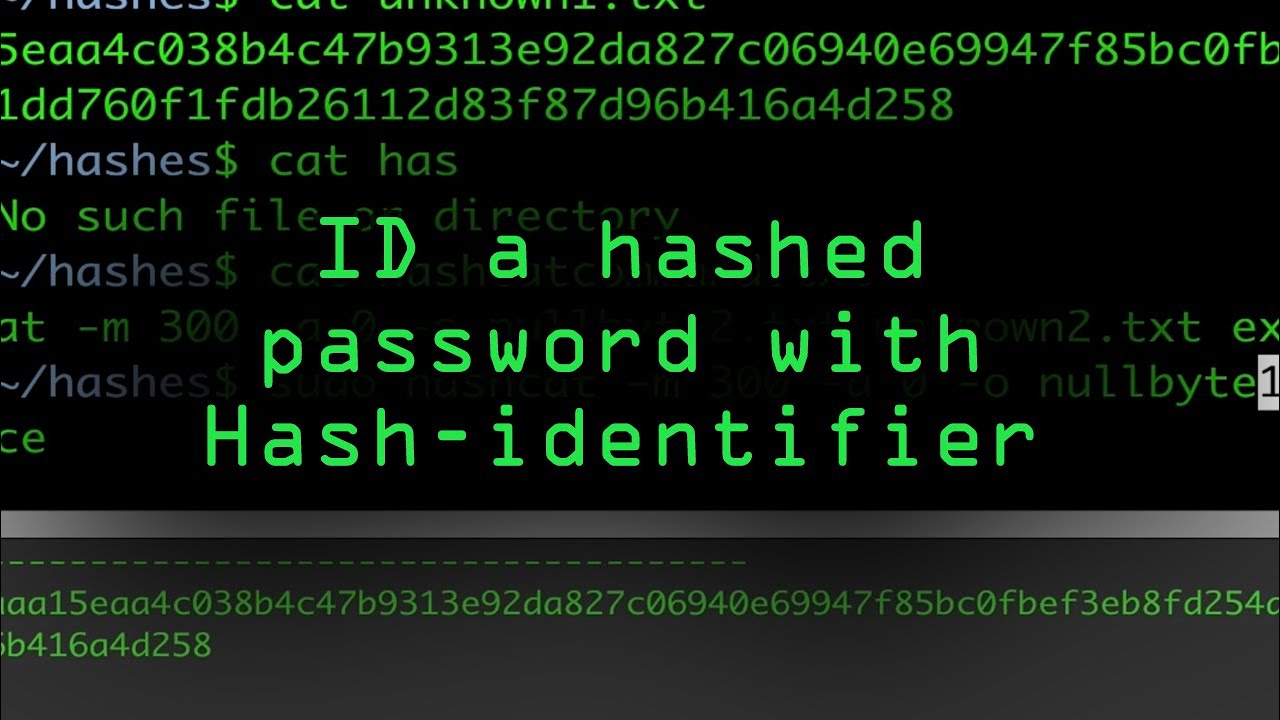 Fingerprint a Hashed Password with Hash-Identifier [Tutorial]