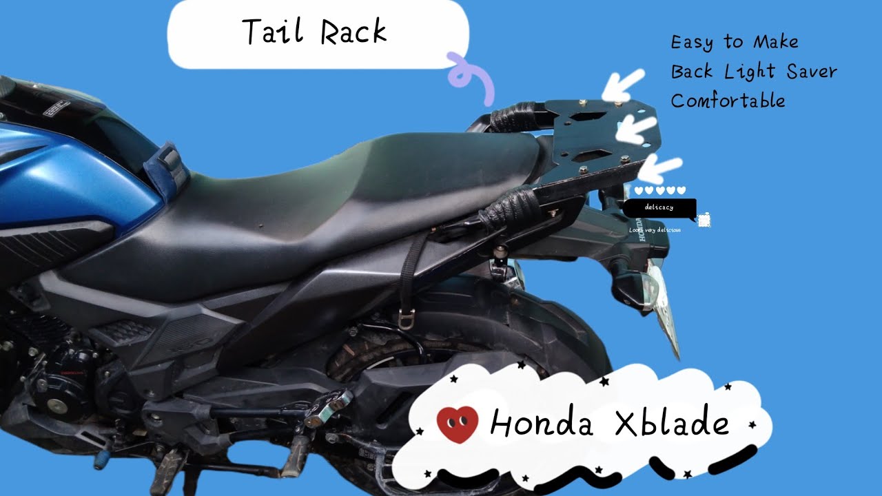 Honda Xblade tail Rack Installation
