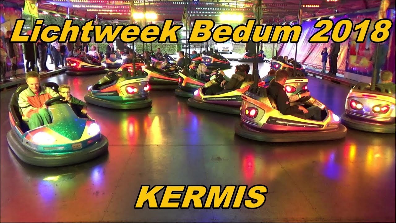 Lichtweek Bedum 2018.  Kermis