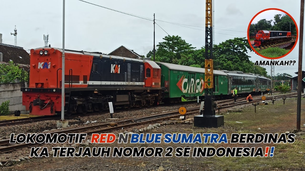 MANTAN DEADWOOD KERTAPATI!! || LOKOMOTIF RED N BLUE CC 201 89 12 PWT PERDANA DINAS KE DAOP 9 JEMBER