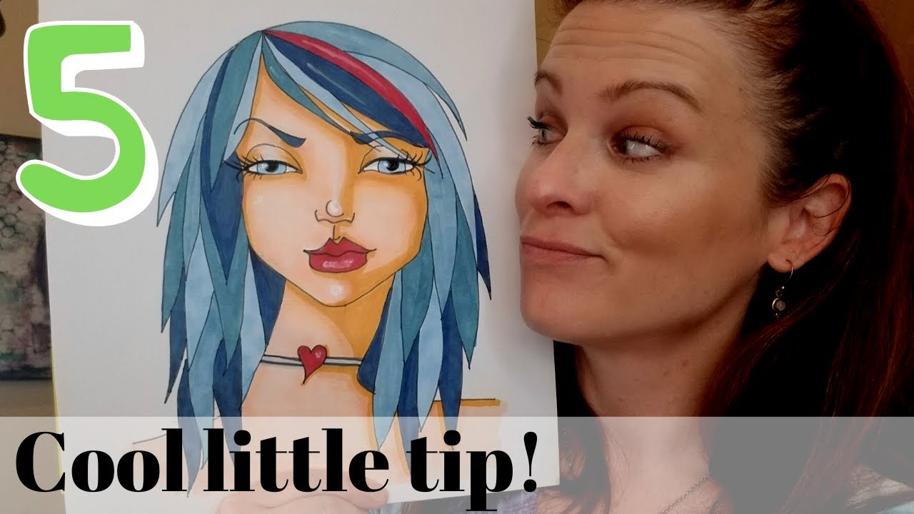 HOW TO SHADE a FACE with Copics and Colored Pencils!