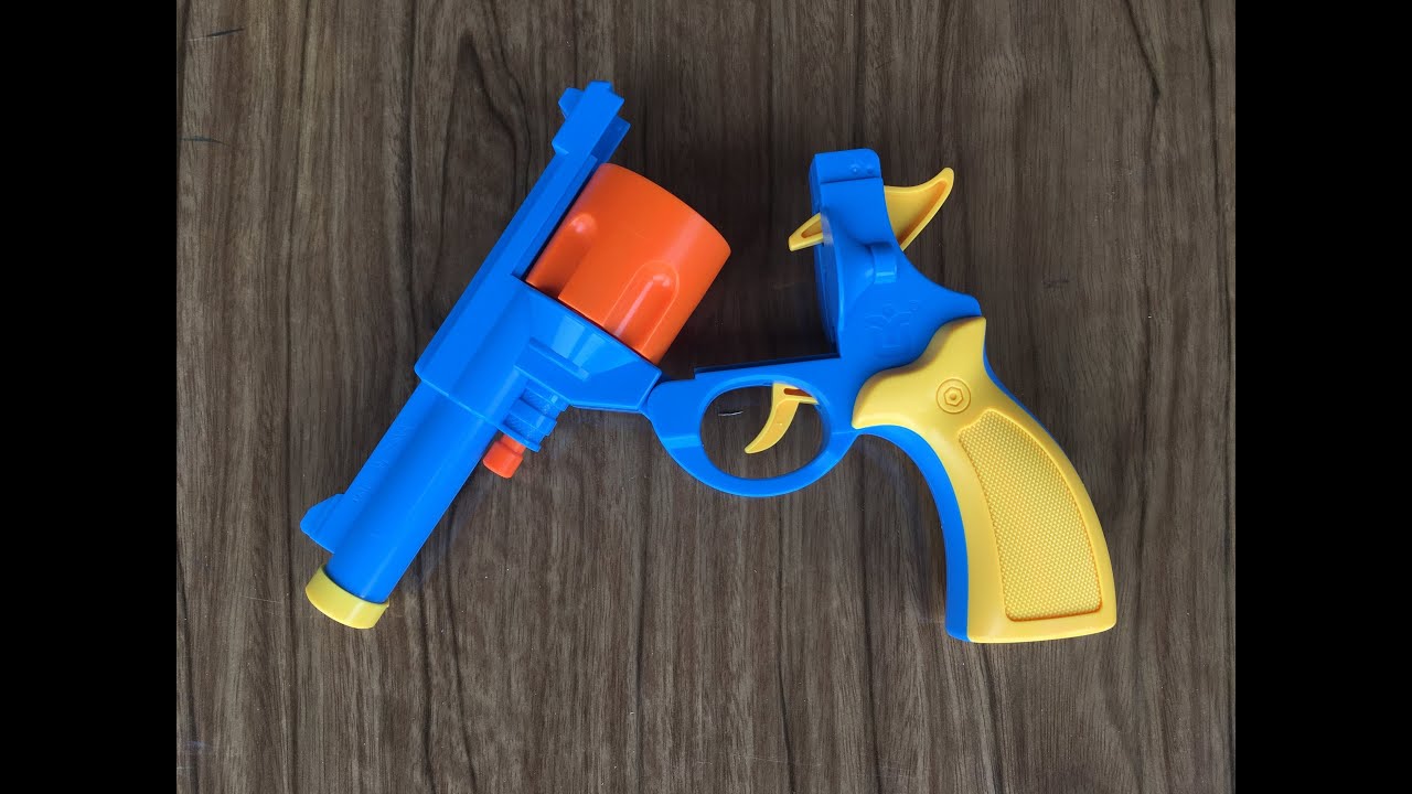 Whats inside The .45 ACP Rubber Bullet Revolver Toy Gun