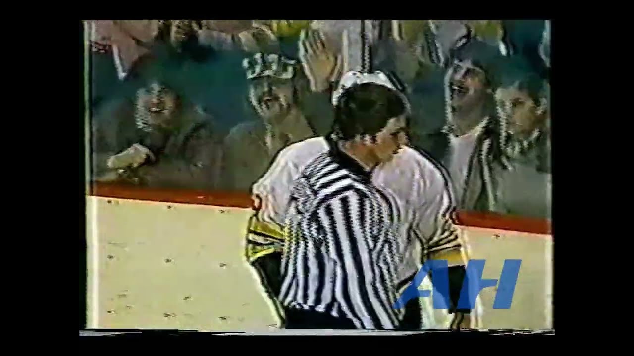 NHL Feb. 26, 1981 Boston Bruins v Minnesota North Stars Bench Clearing Brawl x2 Feeds + (HL)