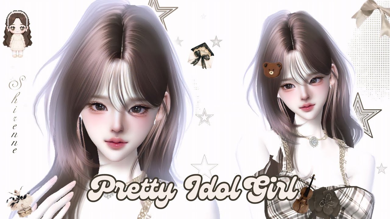 ㅤೀ Zepeto Face Tutorial Pretty Idol Girl [ Oplas Zepeto Girl ] Zepeto Girl Face Tutorial 🎧🩰