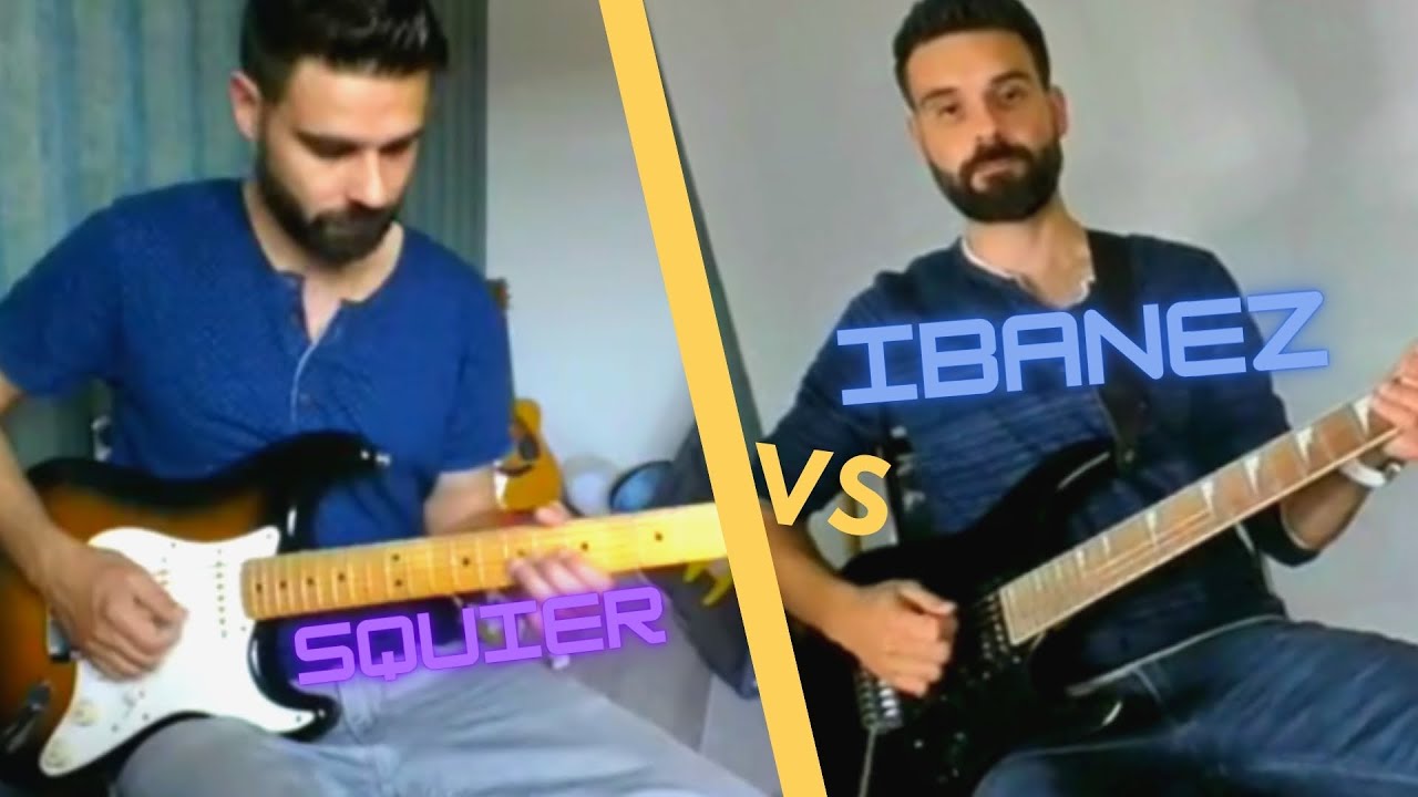 Ibanez GRG170DX против Fender Squier Stratocaster