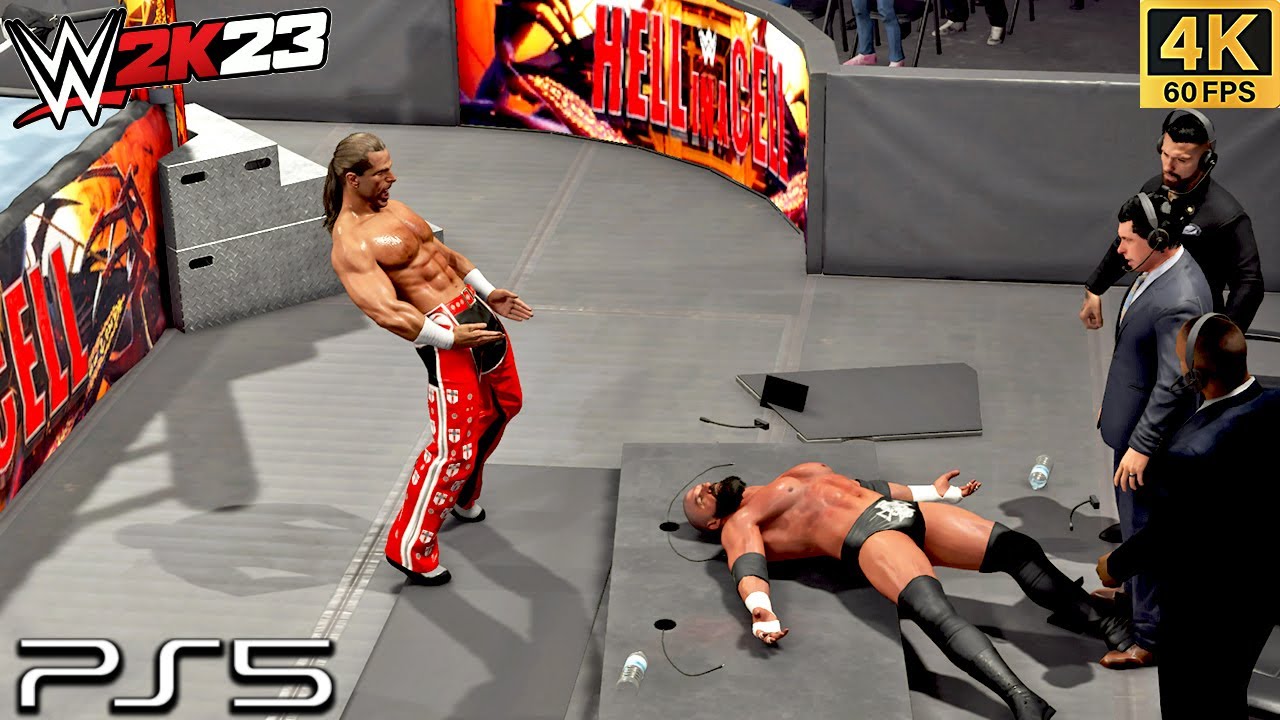 WWE 2K23 - HBK vs Triple H Extreme Rules Match | PS5 4K