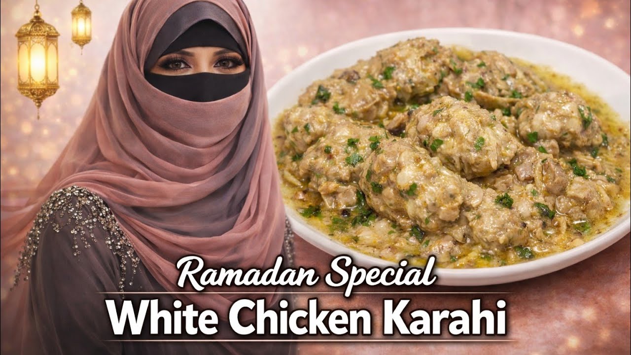 Ramadan Special White Chicken Karahi – Restaurant Style Creamy Karahi at Home