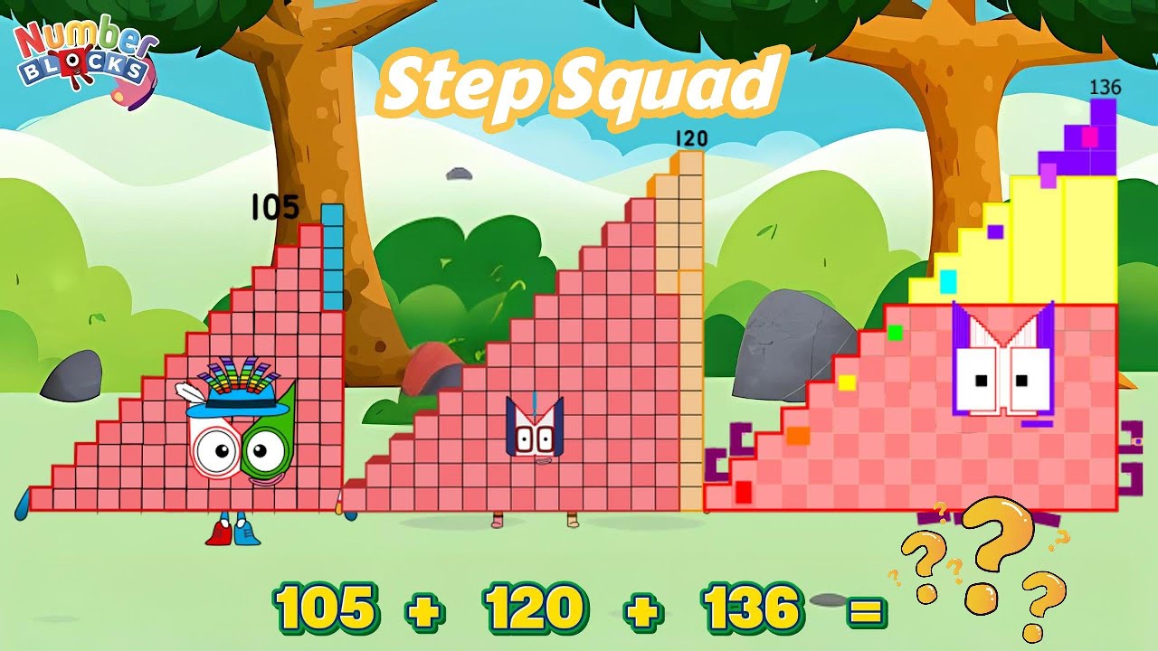 ADD NUMBERBLOCKS STEP SQUAD IN ASCENDING ORDER | SMALL TO BIG NUMBER | LEARN TO COUNT | COLORART_ID