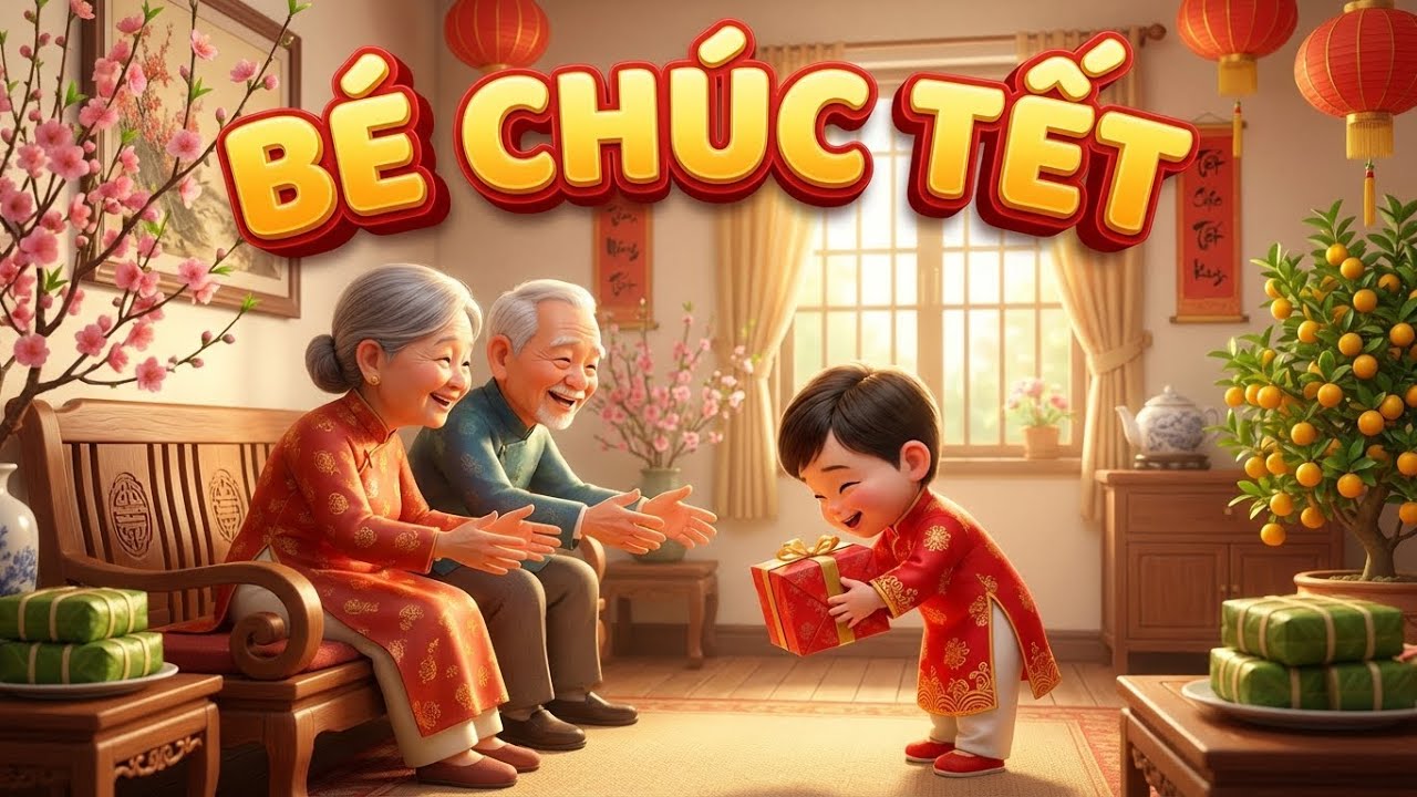 Bé Chúc Tết Ông Bà - Nhạc Tết Sôi Động - Top Bài Hát Thiếu Nhi Đón Xuân