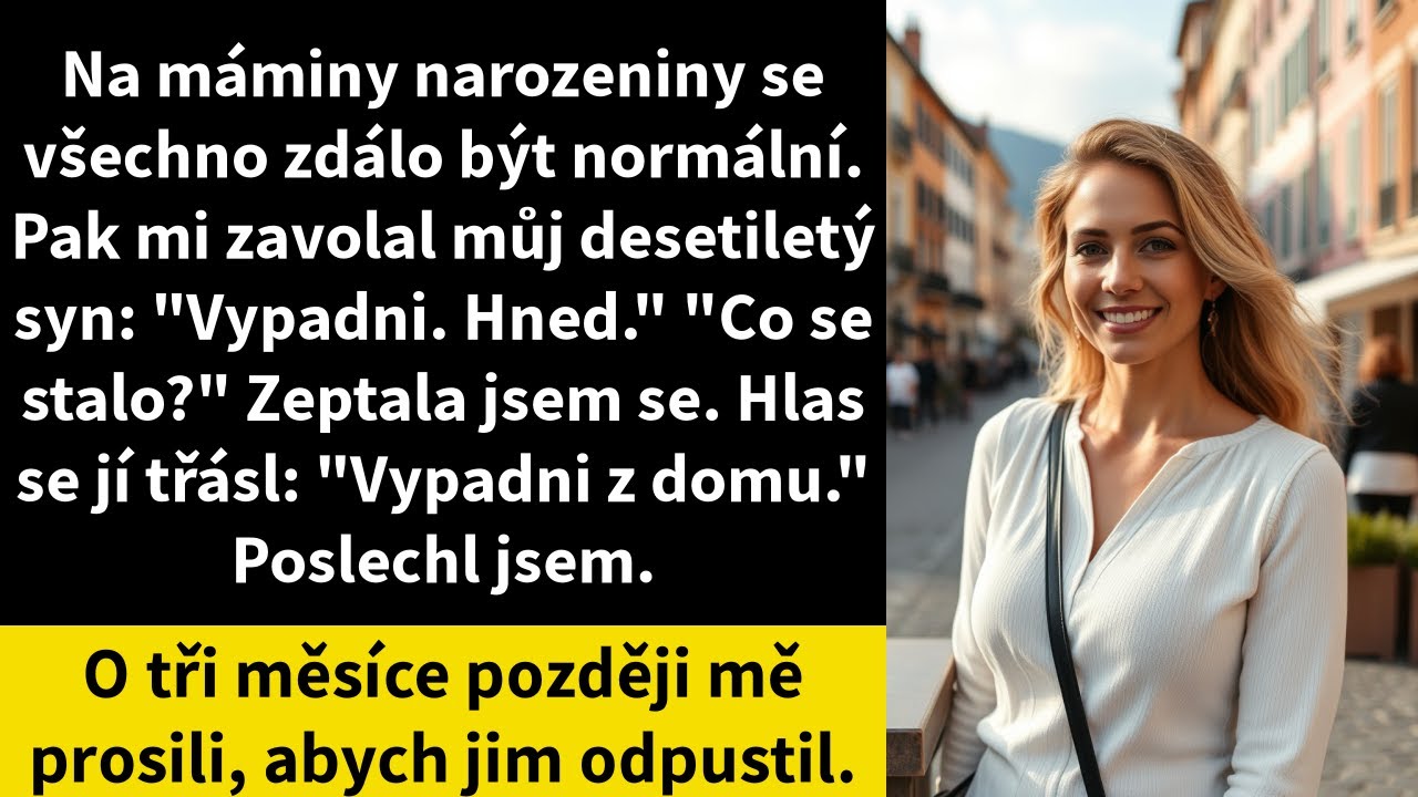 Na máminy narozeniny se všechno zdálo být normální. Pak mi zavolal můj desetiletý syn: