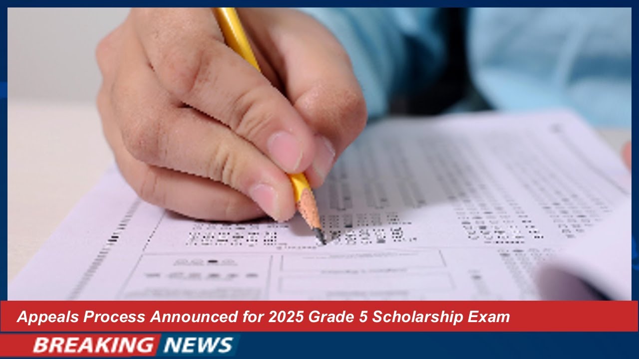 Appeals Process Announced for 2025 Grade 5 Scholarship Exam