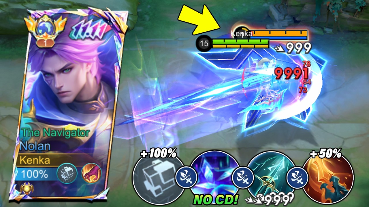 20 KILLS!! WHEN GLOBAL NOLAN ABUSE THIS NEW COOLDOWN BUILD & EMBLEM IN SOLO RANK 2026!! - MLBB