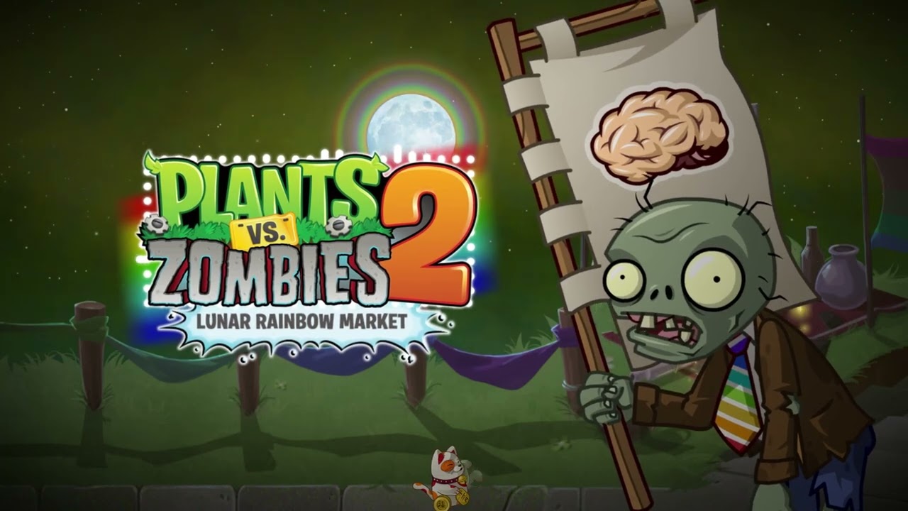 Тема «Радужная луна на рынке»! — Plants vs. Zombies 2: Reflorished x SHUTTLE x Edgest Collab