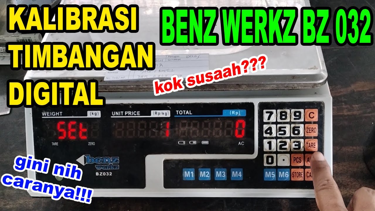 Kalibrasi Timbangan Digital Benz Werkz BZ032 / Digital Scale Calibration