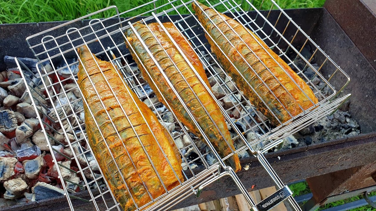 Не думал, что СКУМБРИЯ НА МАНГАЛЕ может быть ТАКАЯ ВКУСНАЯ.  Скумбрия на решетке.