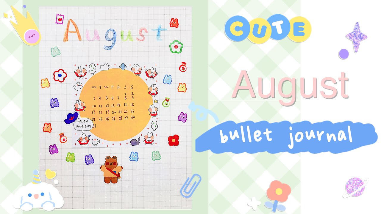 ✨【bujo】2020 bullet journal | August plan with me🦄