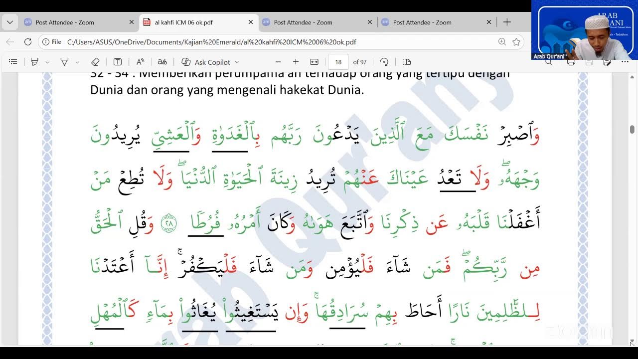 ARAB QUR'ANI sore