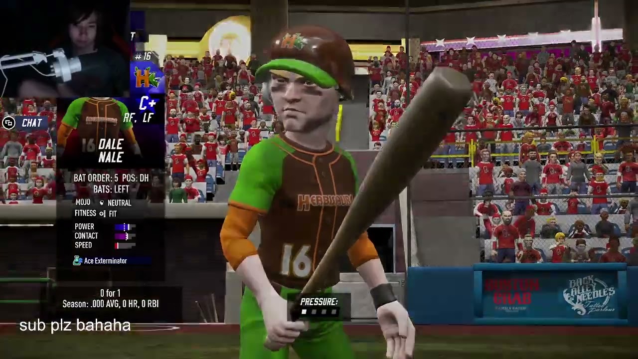 super mega baseball with my gf
