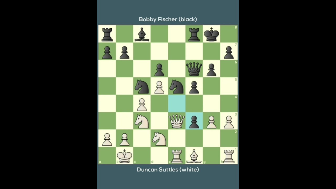 Duncan Suttles vs Bobby Fischer || World Chess Interzonal • Palma de Majorca - Spain (1970)