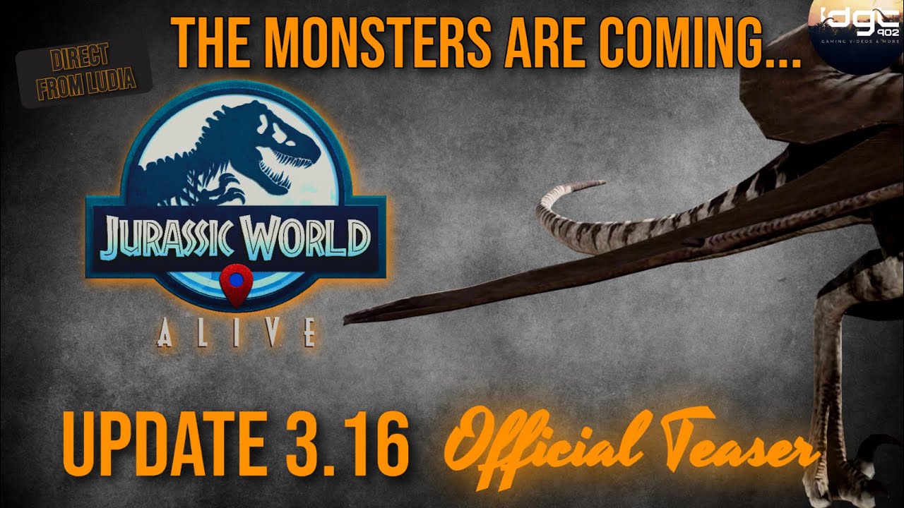 Jurassic World Alive OFFICIAL 3.16 TEASER: The Monsters are Coming