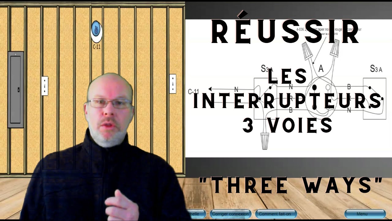 Comment brancher une lumière avec deux interrupteurs 3 voies (3-way) – Schéma et explication