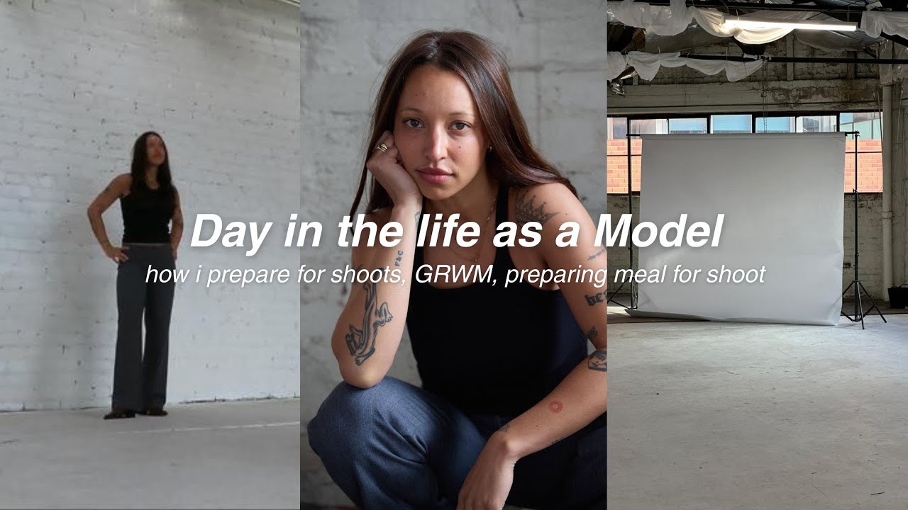 Skincare and outfit prep for new profile digis as an agency signed model