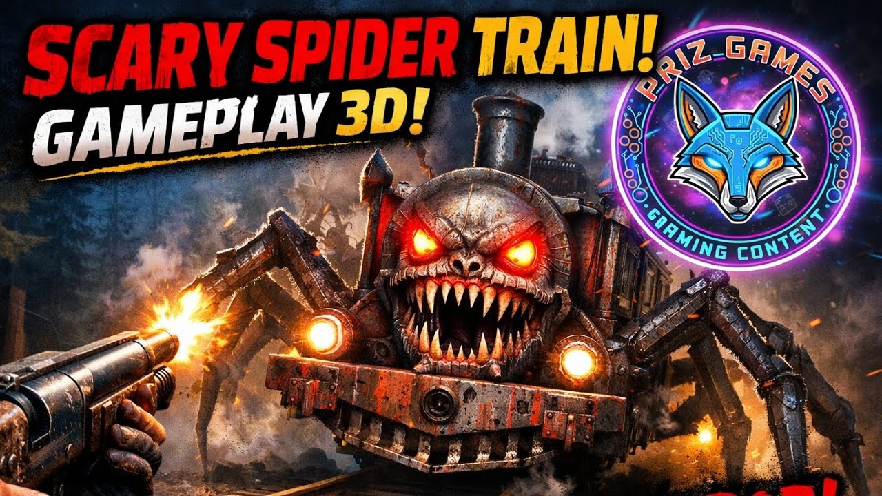 SCARY SPIDER TRAIN ATTACK! 😨 | Gameplay 3D #gameplay part2