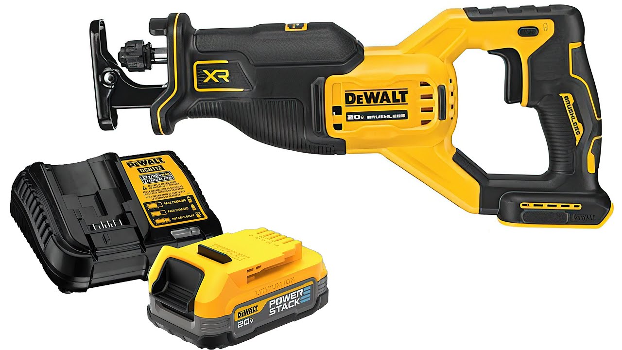 NEW Dewalt DCS382 Sawzall Reciprocating Saw and FREE Power Stack Battery Review