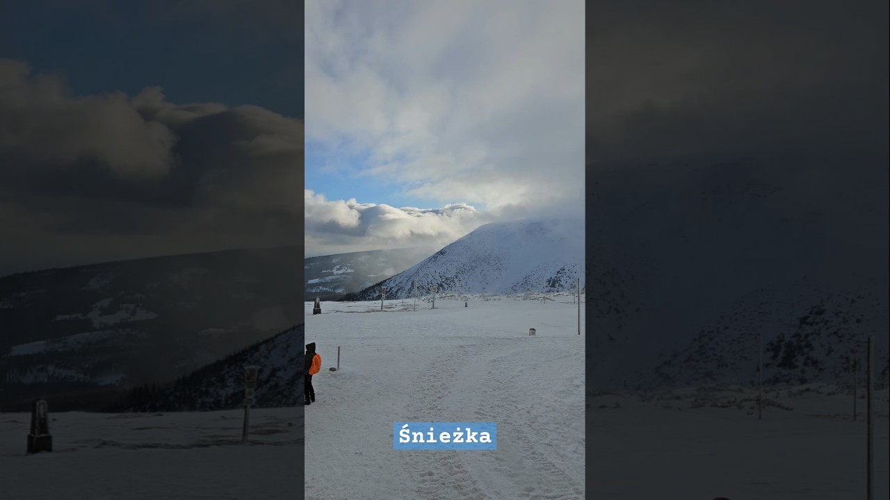 Śnieżka - Karkonosze - timelapse #śnieżka #mountains #winter #snow #clouds #hike  #snowfall #travel